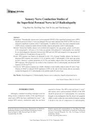 Sensory Nerve Conduction Studies of the Superficial Peroneal ...