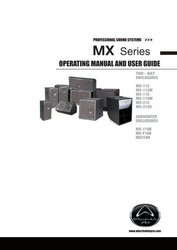 MX Series Manual - Wharfedale Pro