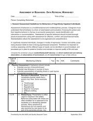 Data Retrieval Worksheet - Nursing Home Help