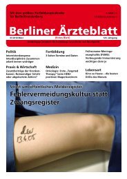 Medizin - Berliner Ärzteblatt