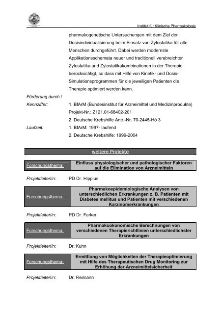 Institut für Klinische Pharmakologie