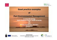 Good practice examples of port environmental management in Europe