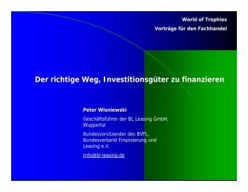 Der richtige Weg, Investitionsgüter zu finanzieren