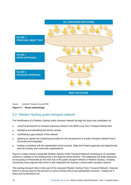 Part 1 Western Sydney Light Rail Feasibility Report - Parramatta City ...