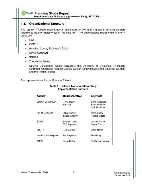 Uptown Transportation Study - OKI