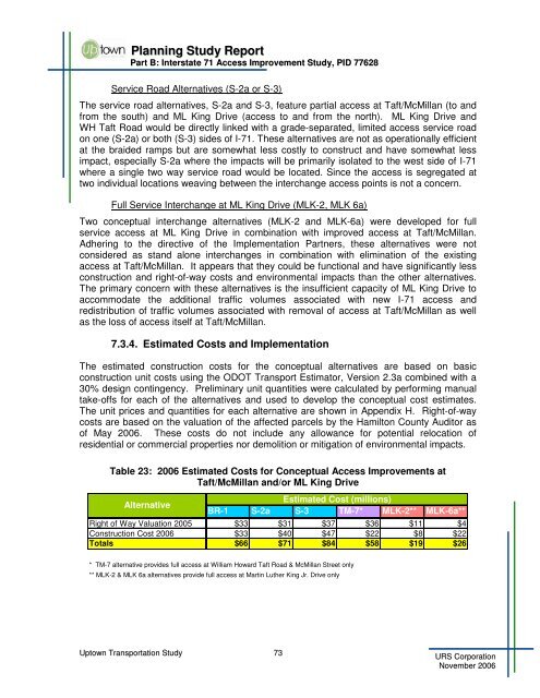 Uptown Transportation Study - OKI