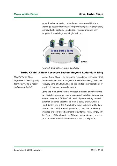 Turbo Chain: A New Recovery System Beyond Ethernet ... - Technolec