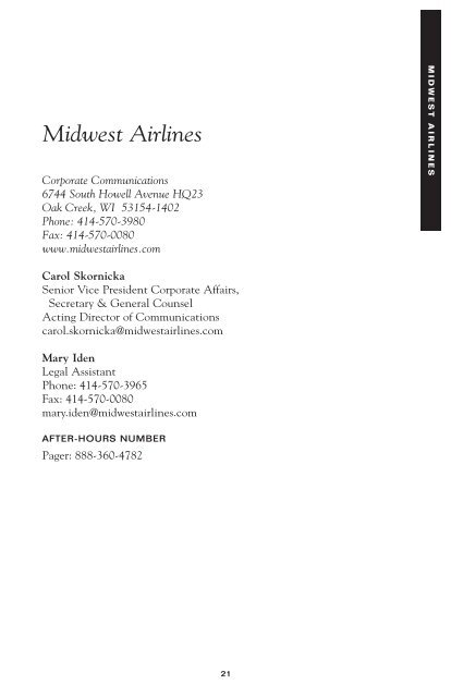 media directory 2004 - Kansas City International Airport