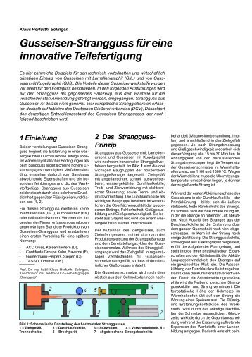 Gusseisen-Strangguss für eine innovative Teilefertigung - Contifonte