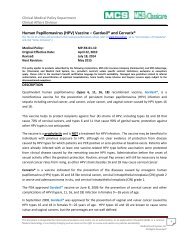 Human Papillomavirus (HPV) Vaccine Gardasil® and ... - MCS a