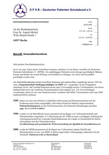 DPSB – Deutscher Patienten Schutzbund eV