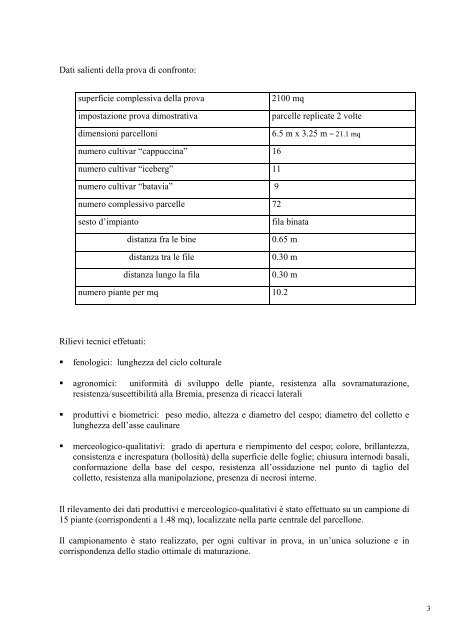 Scarica la relazione dettagliata - Regione Campania