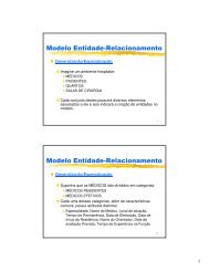 Modelo Entidade-Relacionamento Modelo Entidade-Relacionamento