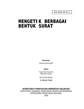 Mengetik Berbagai Bentuk Surat - e-Learning Sekolah Menengah ...