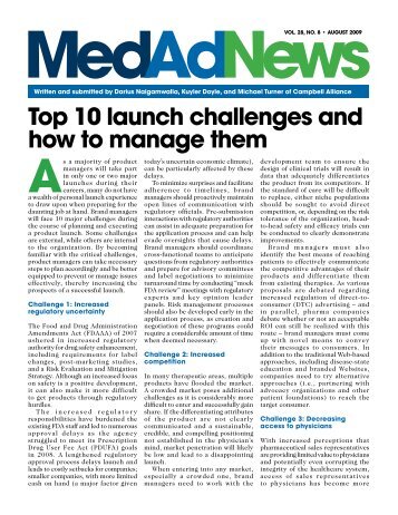 Top 10 launch challenges and how to manage them - Campbell ...