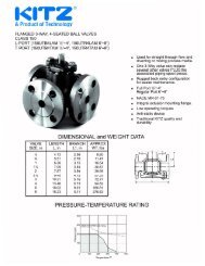 Flanged 3-Way, 4-Seated Ball Valves Class 150 - Associated Valve