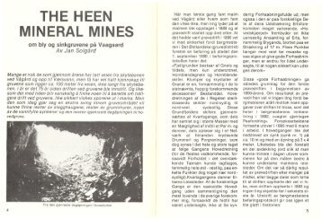 The Heen Mineral mines-om bly og sinkgruvene pÃ¥ Vaagaard - NAGS