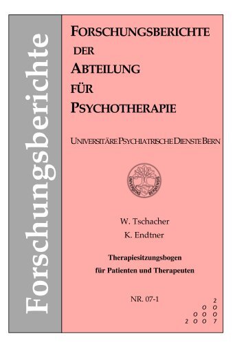 Therapiesitzungsbogen für Patienten und Therapeuten