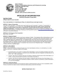 ARTICLES OF INCORPORATION - eMinutes