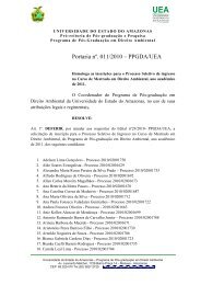 Homologação das Inscrições no Processo Seletivo 2011 - uea - pós ...