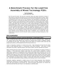 A Benchmark Process For the Lead-Free Assembly of Mixed ...