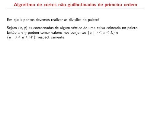 Diferentes abordagens para problemas de empacotamento