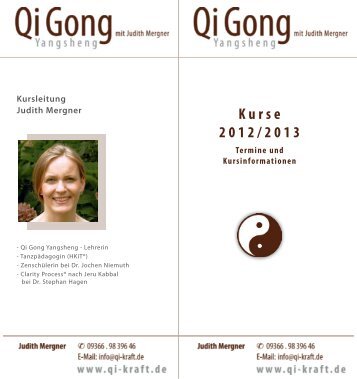 Kurse 2012/2013 - QiGong