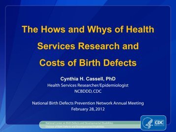 The Hows and Whys of Health Services Research and Costs of Birth ...