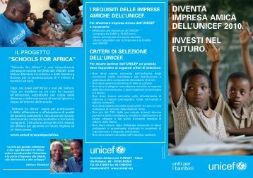 Brochure Impresa Amica - Unicef