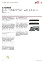 Data Sheet Fujitsu PRIMERGY CX400 S1 Multi ... - Kinetic Solutions