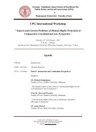 CPG International Workshop “Aspects and Current Problems of ...