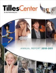 2010–11 CO n T r IBUTO r S - Tilles Center for the Performing Arts