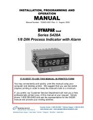 S428A Manual - Danaher Specialty Products