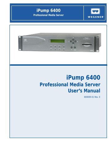 iPump 6400 - Wegener