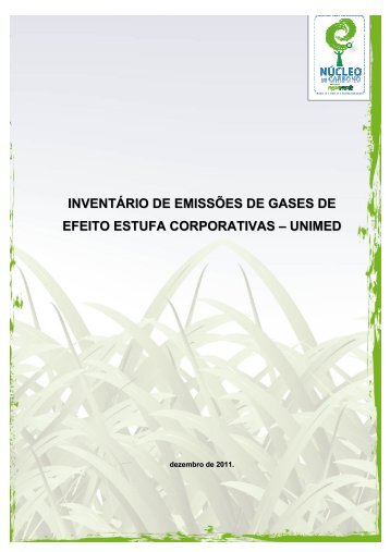 inventário de emissões de gases de efeito estufa ... - Unimed Cuiabá