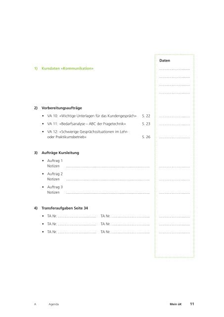 Arbeitsbuch fÃ¼r die Ã¼berbetrieblichen Kurse - h.e.p. verlag ag, Bern