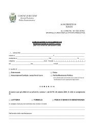 Comunicazione manifestazioni di sorte locale (114 KB) - Comune di ...