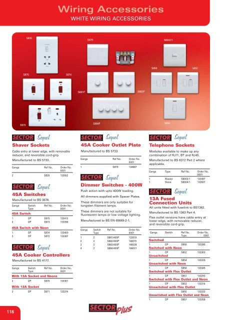 Wiring Accessories - WF Senate