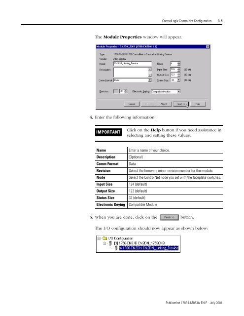 ControlNet-to-DeviceNet Linking Device User Manual, 1788 ...