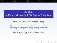 PyEEG A Python Module for EEG Feature Extraction - SciPy ...