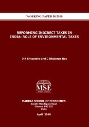 Accounting for India's Forest Wealth - Madras School of Economics