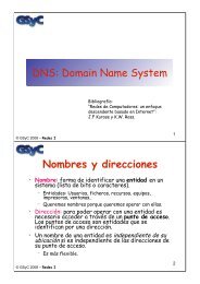 DNS - docencia de la ETSIT-URJC