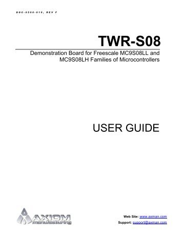 TWR-S08 User Guide