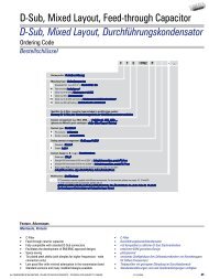 D-Sub, Mixed Layout, Feed-through Capacitor D-Sub, Mixed ... - FCT