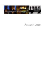 Ãrsskrift 2010 - Socialantropologiska institutionen - Stockholms ...
