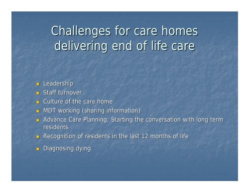National End of Life Care Strategy - Merseyside & Cheshire Cancer ...