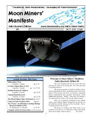 Article Sections This Issue Welcome to Moon Miners' Manifesto India ...