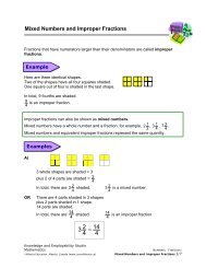 Mixed numbers and Improper Fractions - LearnAlberta.ca