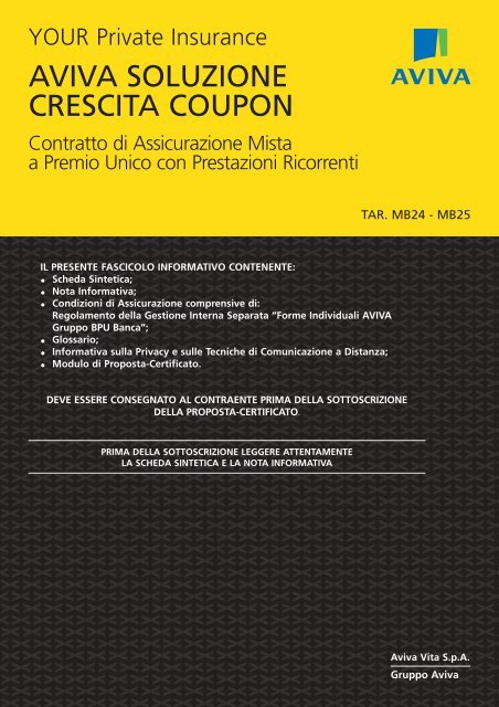 AVIVA SOLUZIONE CRESCITA COUPON