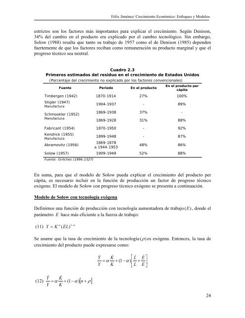 Crecimiento econÃ³mico: enfoques y modelos. CapÃ­tulo 2 - Pontificia ...